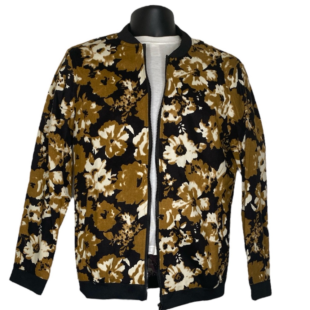Floral Print BomberJacket